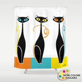 Mod Cat Shower Curtain