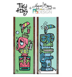 Tiki tOny Ltd Ed Gravel Art Panel